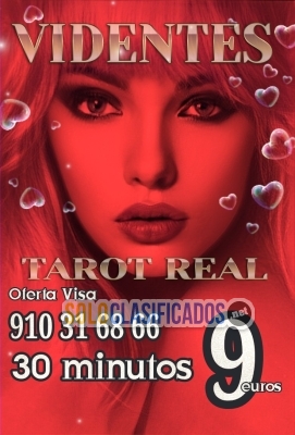 Tarot videntes y médium 30 minutos 9 euros  visa fiables... 