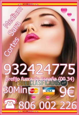 Videncia Sara Cortes Hechicera 932 424 775 desde 4€ 15mts, 7€ 20m... 