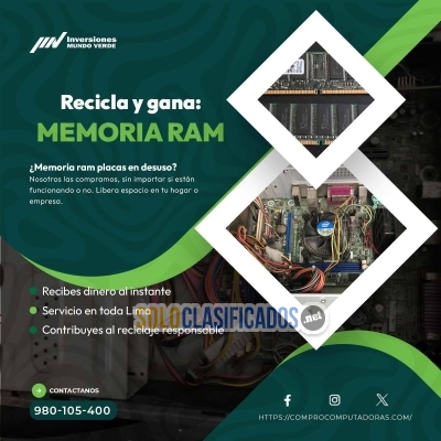 Solo Clasificados - ♻️¡Transforma tus equipos electrónicos en dinero! Reciclaje rápido y seguro - imagen: 2