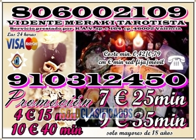 vudencia y tarot visa 910312450/806002109... 