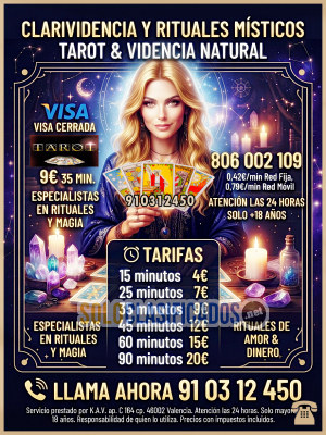 Solo Clasificados - Videntes Tarot económico /tarot barato/ tarot fiableTarot del amor tarot certero  910312450 prefijo fuera de España ( - imagen: 1