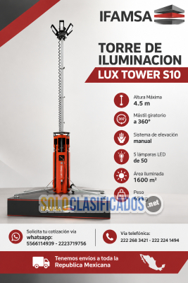 TORRE DE ILUMINACION LUX TOWER S10...