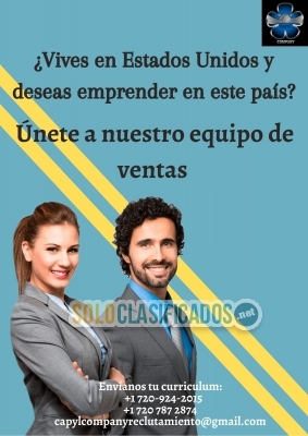 Únete al mejor equipo de ventas en Capyl... 