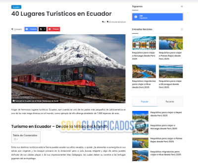 Invoyager  Lugares turísticos de Ecuador en 2025...