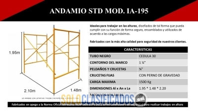 VENTA DE ANDAMIO TENEMOS NUEVOS MODELOS... 