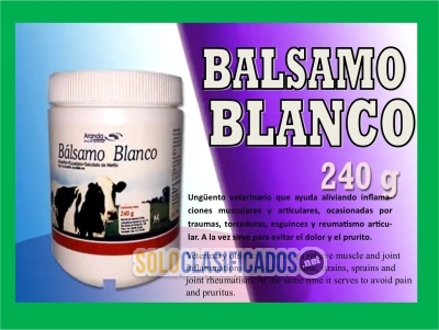 Balsamo Blanco par@ uso desinflamatorio!... 