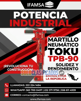 Rompedora Neumática TOKU TPB90  Diseñada para los Trabajos Más Ex...