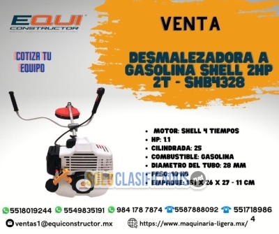 Venta desmalezadora a gasolina shell 2hp... 