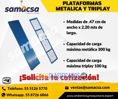 Plataforma Triplay para andamio... 