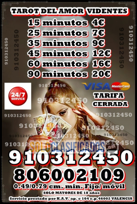 tarot telefonico 2026 toda España  4 euros 15 minutos tarifa cerr...