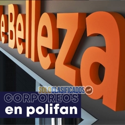 Letras Corpóreas de Polyfan Carteles Personalizados... 