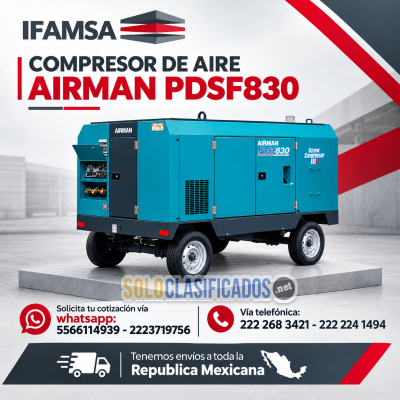 COMPRESOR DE AIRE MODELO AIRMAN PDSF830...