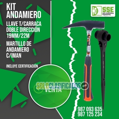KIT ANDAMIERO MARTILLO Y CARRACA 19/22MM...