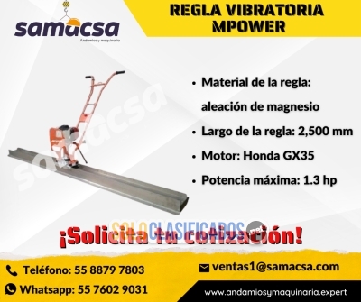 Solo Clasificados - REGLA VIBRATORIA MPOWER MOTOR HONDA SAMACSA - imagen: 1