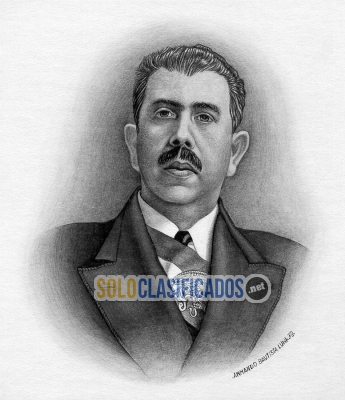 Retrato Lázaro Cárdenas del Río Técnica Acrílico... 