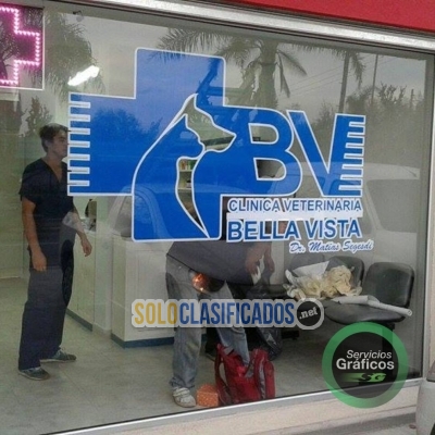 Solo Clasificados - Vinilos Impresos o de corte para Vidrios y Vidrieras - imagen: 4