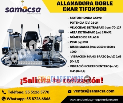 Solo Clasificados - ENAR TIFON908 Allanadora Doble de Alto Rendimiento - imagen: 1