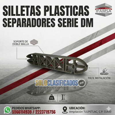Silletas Plásticas Separadores SERIE DM 002...