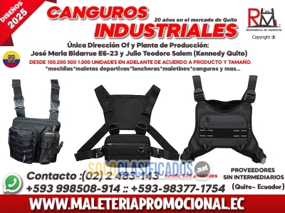 FABRICACION DE CANGUROS INDUSTRIALES EN QUITO...