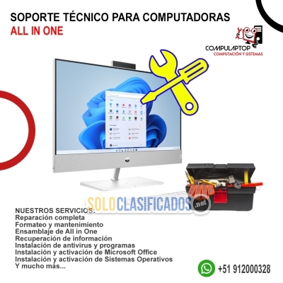 Soporte Técnico para Computadoras All in One (Chincha alta)... 