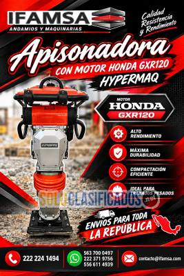 Solo Clasificados - Apisonadora con motor Honda GXR120 HYPERMAQ - imagen: 1