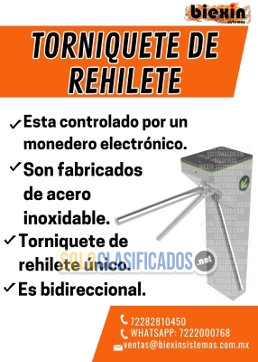 Solo Clasificados - TORNIQUETE DE REHILETE – ACCESO CONTROLADO - imagen: 1