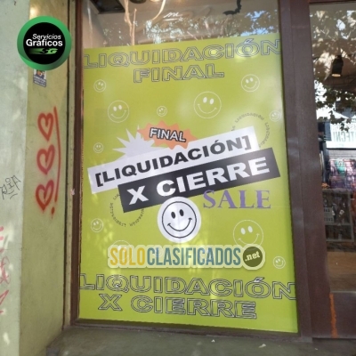 Solo Clasificados - Vinilos Impresos Corte Microperforado - imagen: 3