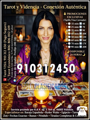 SUPER OFERTAS EN TAROT VISA LINEA DIRECTA CON VIDENTES/ CLARIVIDE...