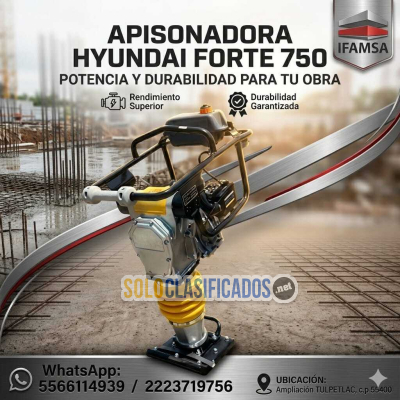 Maquina apisonadora hyundai forte 750 01...