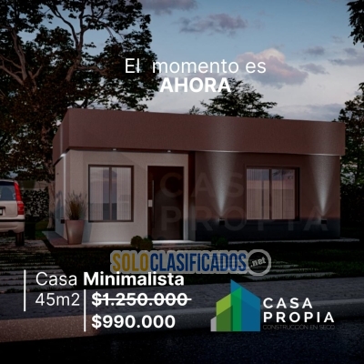 Casa prefabricada minimalista de 45 m2... 