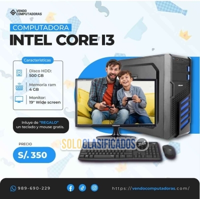 Solo Clasificados - ¡Sorprende a Papá con Esta PC Intel Core i3 a Precio Especial! - imagen: 4