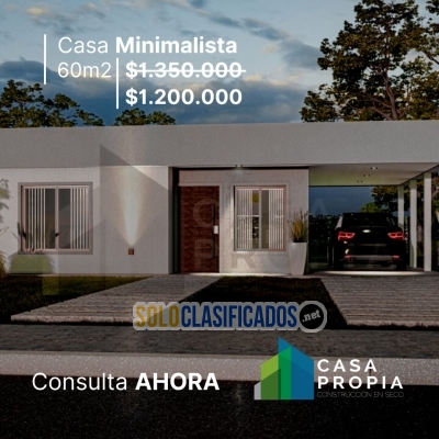 Casa prefabricada minimalista de 60 m2... 