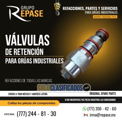 Solo Clasificados - VALVURA DE RETENCIOAN PARA GRUAS INDUSTRIALES - imagen: 1