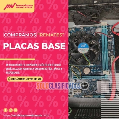 Solo Clasificados - Convierte tus equipos obsoletos en dinero con Servicio Mundo Verde - imagen: 1