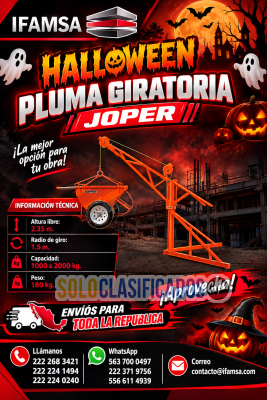 Solo Clasificados - ¡Eleva tus Materiales con Facilidad y Seguridad! Pluma Giratoria JOPER - imagen: 1
