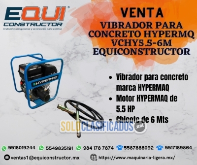 Venta Vibrador para Concreto Hypermaq 56 M en Quintana Roo... 