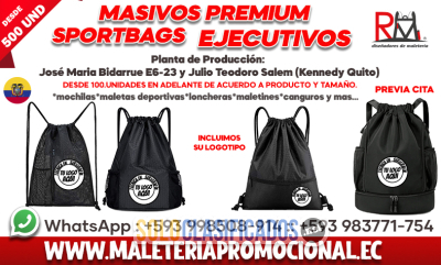 FABRICANTES DE SPORT BAG PREMIUM PARA EMPRESAS EN QUITO...