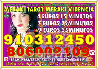 9 € 35 min TAROTISTAS  TAROT VISA 910312450 /806002109... 