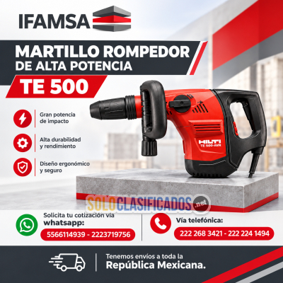 DE ALTA POTENCIA TE 500           MARTILLO ROMPEDOR...