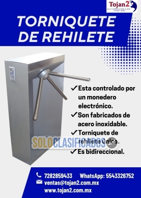 Solo Clasificados - ‍TORNIQUETES DE REHILETE – CONTROL Y ORDEN EN CADA ACCESO - imagen: 1