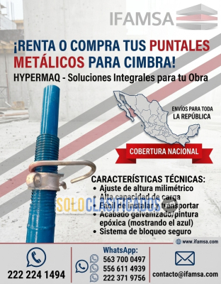 Apoyo Provisional de Alta Carga: Puntales Metálicos Hypermaq...