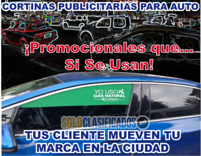 CORTINAS PARA AUTO PARA CAMPAÑAS PIBLICITARIAS... 