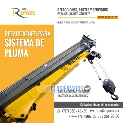 REFACCIONES PARA SISTEMA DE PLUMA 777 365 3336... 