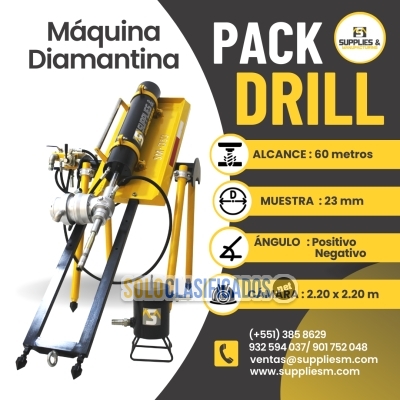 PACK DRILL PERFORADORA NEUMÁTICA INTERIOR MINA SUPERFICIE... 