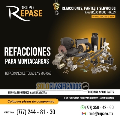 Solo Clasificados - REFACCIONES PARA MONTACARGAS REPASE MXMX - imagen: 1