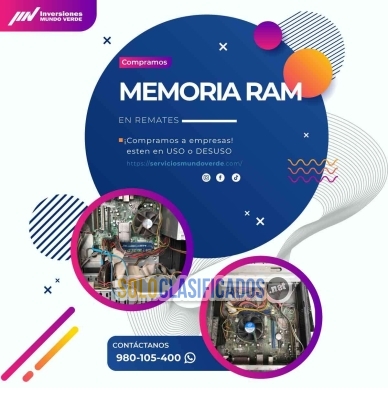 Solo Clasificados - ¡Compramos memoria RAM en uso o desuso! - imagen: 1