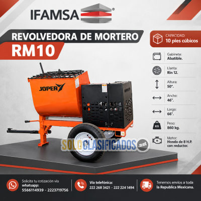 REVOLVEDORA DE MORTERO RM10 JOPER...