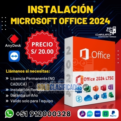 Solo Clasificados - Instalación y Activación de Microsoft Office 2024 - imagen: 1