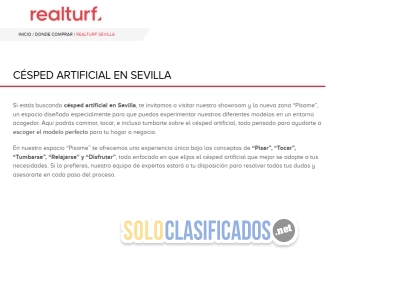 Solo Clasificados - Distribucion e instalacion de Césped Artificial en Sevilla Realturf - imagen: 1